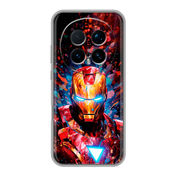 Силиконовый чехол на Honor Magic 8 Pro с принтом Железный человек Ironman