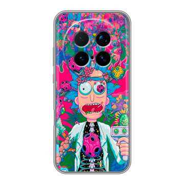 Силиконовый чехол на Honor Magic 8 Pro  с принтом Рик и Морти Rick Morty