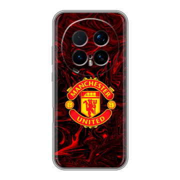 Силиконовый чехол на Honor Magic 8 Pro с принтом Manchester United Силиконовый чехол на Honor Magic 8 Pro с принтом Manchester United
