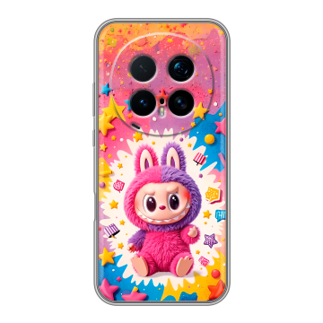 Силиконовый чехол на Honor Magic 8 Pro с принтом Labubu Лабубу