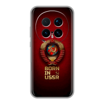 Силиконовый чехол на Honor Magic 8 Pro с принтом Флаг Герб СССР Силиконовый чехол на Honor Magic 8 Pro с принтом Флаг Герб СССР
