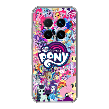 Силиконовый чехол на Honor Magic 8 Pro с принтом My little pony Дружба чудо