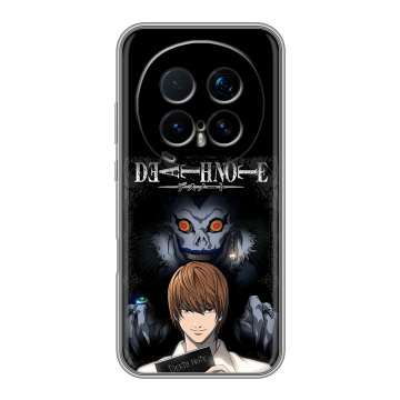 Силиконовый чехол на Honor Magic 8 Pro с принтом Death note Тетрадь смерти Силиконовый чехол на Honor Magic 8 Pro с принтом Death note Тетрадь смерти