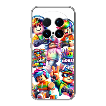 Силиконовый чехол на Honor Magic 8 Pro с принтом Roblox Роблокс