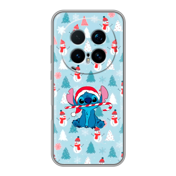 Силиконовый чехол на Honor Magic 8 Pro с принтом Стич Новый год Силиконовый чехол на Honor Magic 8 Pro с принтом Стич Новый год