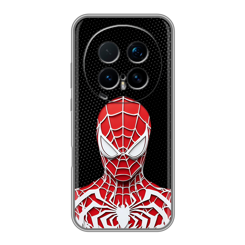 Силиконовый чехол на Honor Magic 8 Pro с принтом человек паук spiderman Силиконовый чехол на Honor Magic 8 Pro с принтом человек паук spiderman