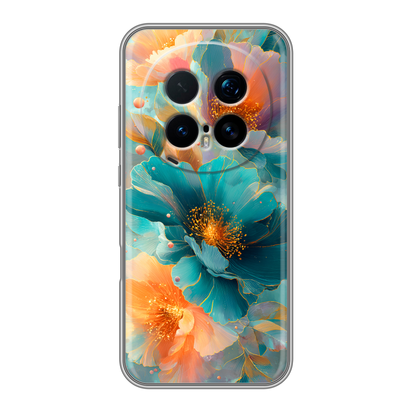 Силиконовый чехол на Honor Magic 8 Pro с принтом Цветы Силиконовый чехол на Honor Magic 8 Pro с принтом Цветы