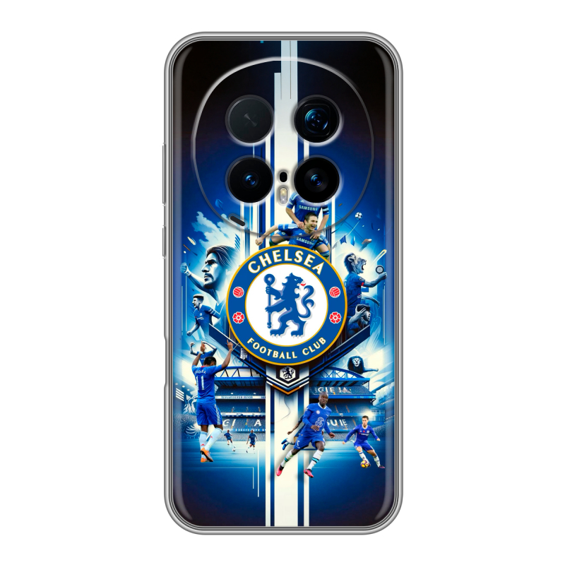 Силиконовый чехол на Honor Magic 8 Pro с принтом Chelsea Челси Силиконовый чехол на Honor Magic 8 Pro с принтом Chelsea Челси