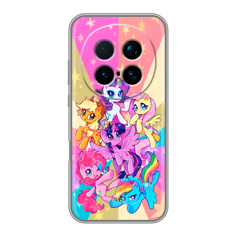 Силиконовый чехол на Honor Magic 8 Pro с принтом My little pony Дружба чудо Силиконовый чехол на Honor Magic 8 Pro с принтом My little pony Дружба чудо