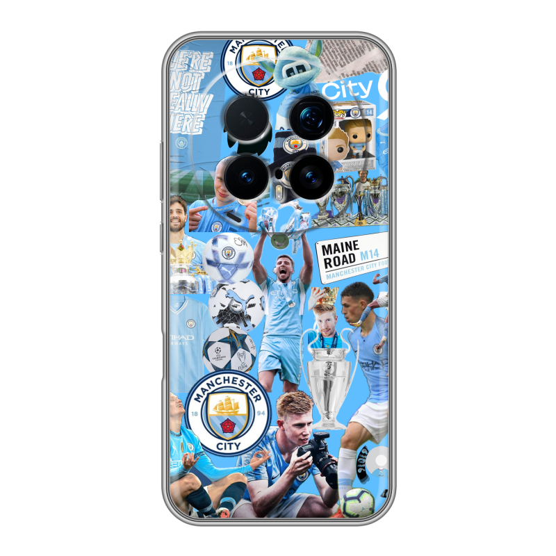 Силиконовый чехол на Honor Magic 8 Pro с принтом Man City Манчестер Сити Силиконовый чехол на Honor Magic 8 Pro с принтом Man City Манчестер Сити