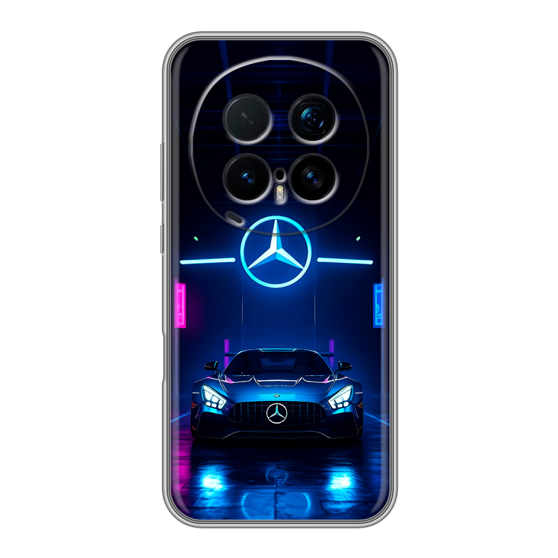 Силиконовый чехол на Honor Magic 8 Pro с принтом Mercedes Мерседес Силиконовый чехол на Honor Magic 8 Pro с принтом Mercedes Мерседес