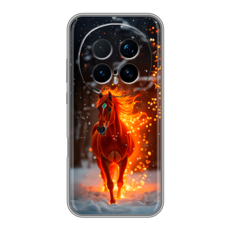 Силиконовый чехол на Honor Magic 8 Pro с принтом Новый год Силиконовый чехол на Honor Magic 8 Pro с принтом Новый год