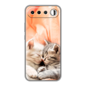Силиконовый чехол на Realme 16 с принтом Котята