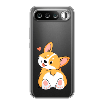 Силиконовый чехол на Realme 16 с принтом Корги