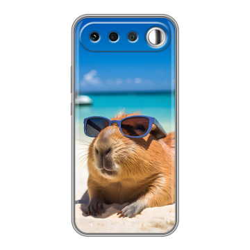 Силиконовый чехол на Realme 16 с принтом Капибара Силиконовый чехол на Realme 16 с принтом Капибара