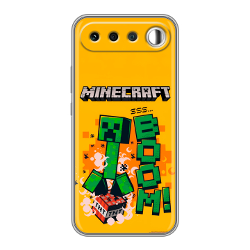 Силиконовый чехол на Realme 16 с принтом Майнкрафт Minecraft