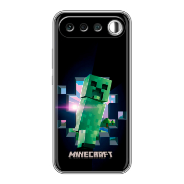 Силиконовый чехол на Realme 16 с принтом Майнкрафт Minecraft