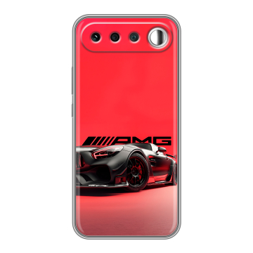 Силиконовый чехол на Realme 16 с принтом Мерседес Mercedes AMG Силиконовый чехол на Realme 16 с принтом Мерседес Mercedes AMG