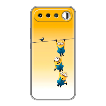 Силиконовый чехол на Realme 16 с принтом Миньоны