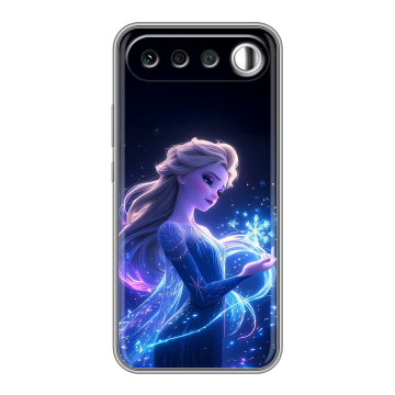 Силиконовый чехол на Realme 16 с принтом Холодное сердце Frozen