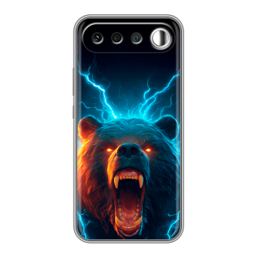 Силиконовый чехол на Realme 16 с принтом Медведь Силиконовый чехол на Realme 16 с принтом Медведь