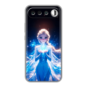 Силиконовый чехол на Realme 16 с принтом Холодное сердце Frozen