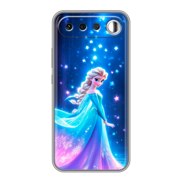 Силиконовый чехол на Realme 16 с принтом Холодное сердце Frozen