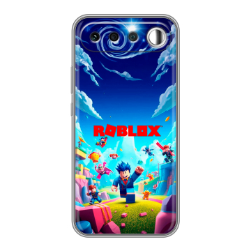 Силиконовый чехол на Realme 16 с принтом Roblox Роблокс