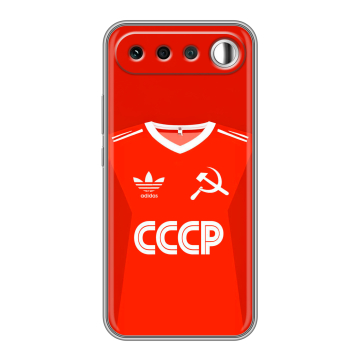 Силиконовый чехол на Realme 16 с принтом Флаг Герб СССР Силиконовый чехол на Realme 16 с принтом Флаг Герб СССР
