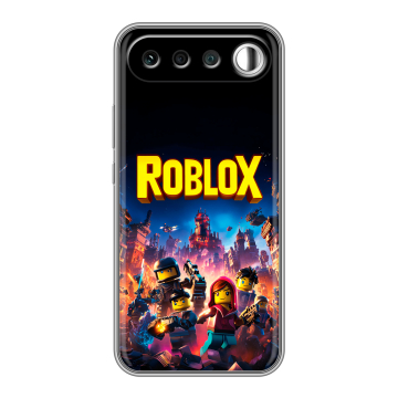 Силиконовый чехол на Realme 16 с принтом Roblox Роблокс