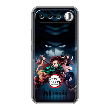 Силиконовый чехол на Realme 16 с принтом Demon Slayer Клинок рассекающий демонов
