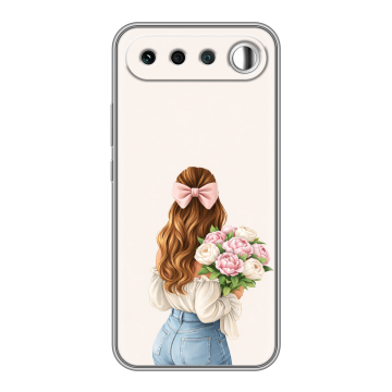 Силиконовый чехол на Realme 16 с принтом женский