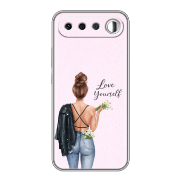 Силиконовый чехол на Realme 16 с принтом женский