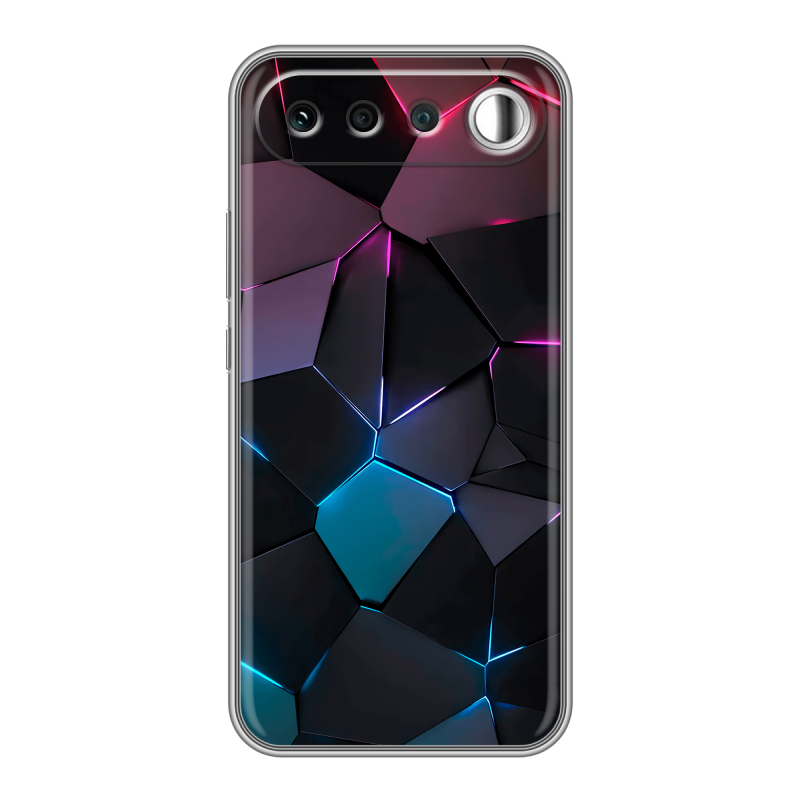 Силиконовый чехол на Realme 16 с принтом Геометрия неона Силиконовый чехол на Realme 16 с принтом Геометрия неона