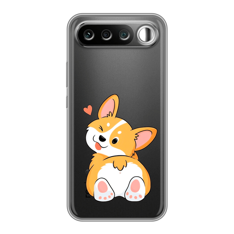 Силиконовый чехол на Realme 16 с принтом Корги Силиконовый чехол на Realme 16 с принтом Корги