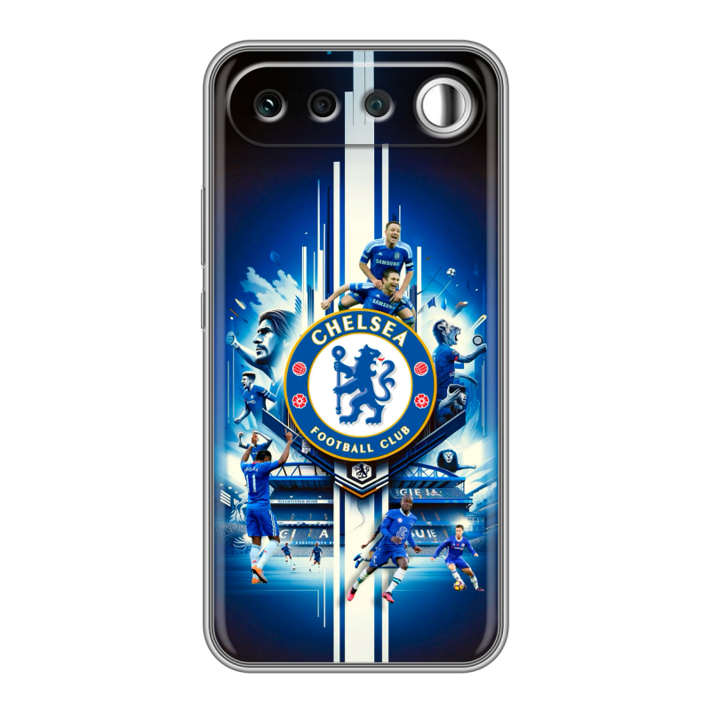 Силиконовый чехол на Realme 16 с принтом Chelsea Челси Силиконовый чехол на Realme 16 с принтом Chelsea Челси