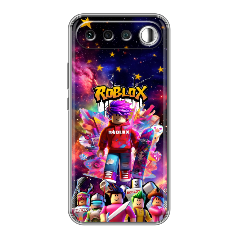Силиконовый чехол на Realme 16 с принтом Roblox Роблокс Силиконовый чехол на Realme 16 с принтом Roblox Роблокс