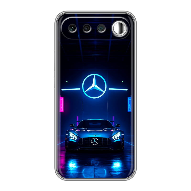 Силиконовый чехол на Realme 16 с принтом Mercedes Мерседес Силиконовый чехол на Realme 16 с принтом Mercedes Мерседес