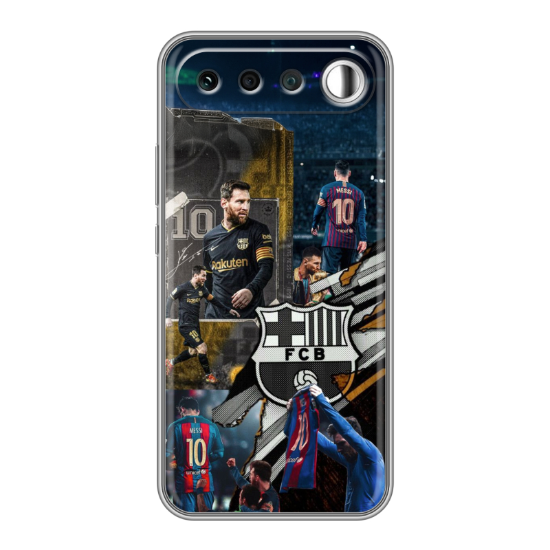 Силиконовый чехол на Realme 16 с принтом Messi Barcelona Силиконовый чехол на Realme 16 с принтом Messi Barcelona