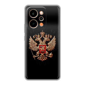 Силиконовый чехол на Realme P4 Power с принтом Герб России Силиконовый чехол на Realme P4 Power с принтом Герб России