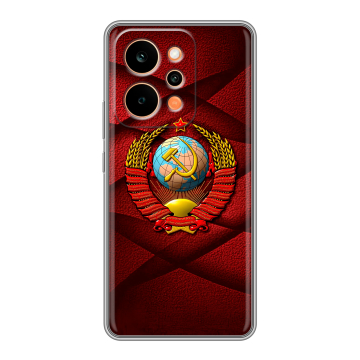 Силиконовый чехол на Realme P4 Power с принтом Герб СССР Силиконовый чехол на Realme P4 Power с принтом Герб СССР