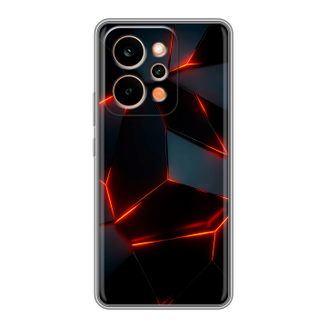 Силиконовый чехол на Realme P4 Power с принтом Яркие абстракции Силиконовый чехол на Realme P4 Power с принтом Яркие абстракции