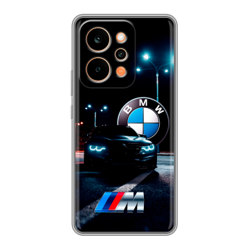 Силиконовый чехол на Realme P4 Power с принтом БМВ BMW