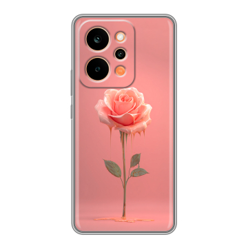 Силиконовый чехол на Realme P4 Power с принтом Розовая роза