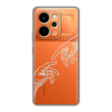 Силиконовый чехол на Realme P4 Power с принтом Сотворение мира