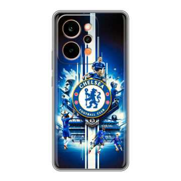 Силиконовый чехол на Realme P4 Power с принтом Chelsea Челси