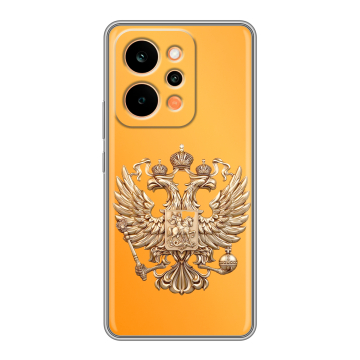 Силиконовый чехол на Realme P4 Power с принтом Герб Флаг России