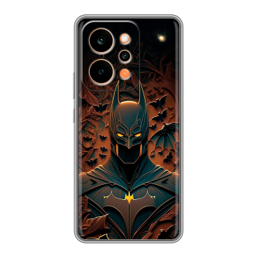 Силиконовый чехол на Realme P4 Power с принтом Batman Бэтмен