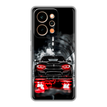Силиконовый чехол на Realme P4 Power с принтом BMW БМВ