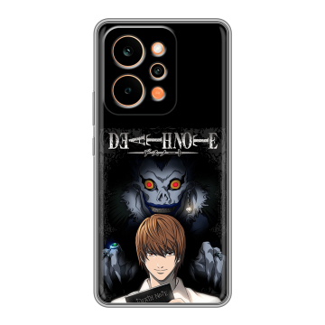 Силиконовый чехол на Realme P4 Power с принтом Death note Тетрадь смерти